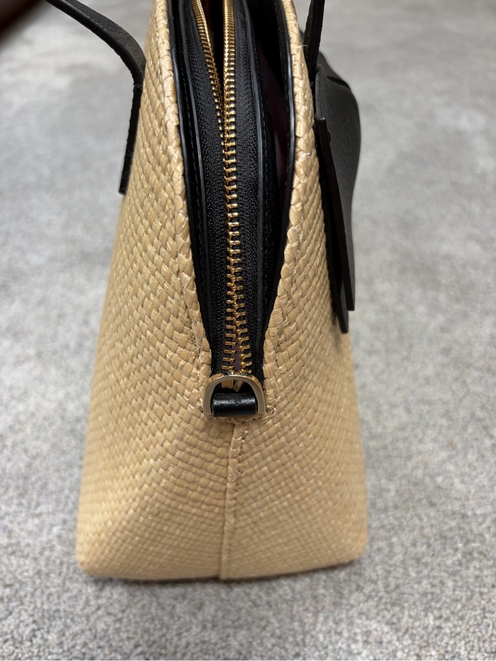 NWOT Kate Spade OLIVE DRIVE STRAW LOTTIE SATCHEL - Picture 7 of 9